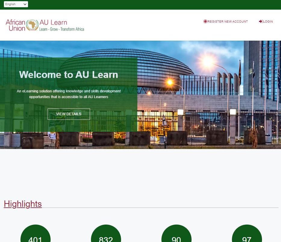interactive eLearning training African Union Youth Division